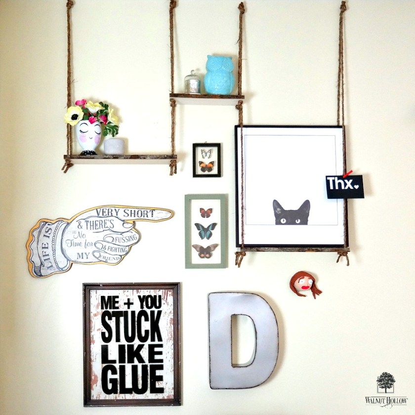 Bark Edge Board Haning Shelves by Dana Tatar