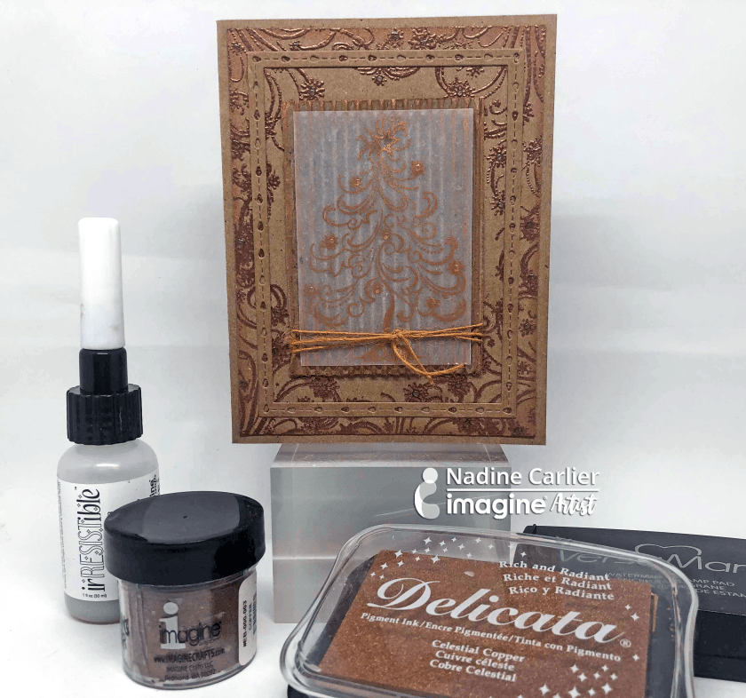 Monochromatic Christmas Card by Nadine Carlier IC