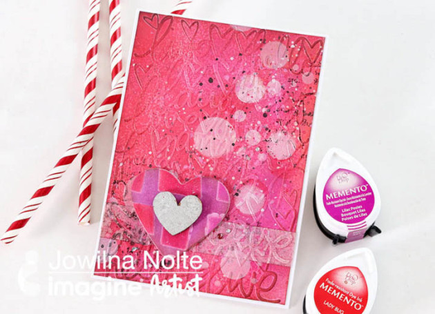 See How to Create a Mixed Media background with Self-Made Washi Tape