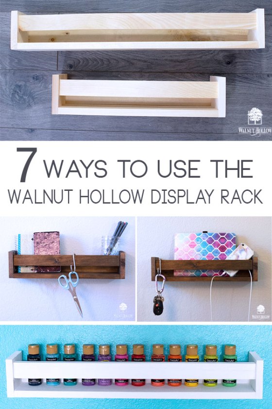 7 ways to get organized for the new year with the Walnut Hollow Display Rack