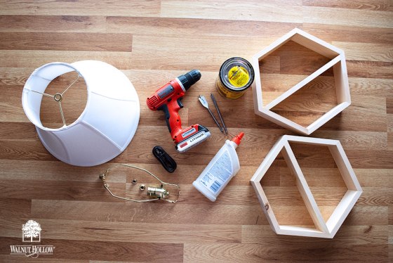 Hexagon Table Lamp Supplies